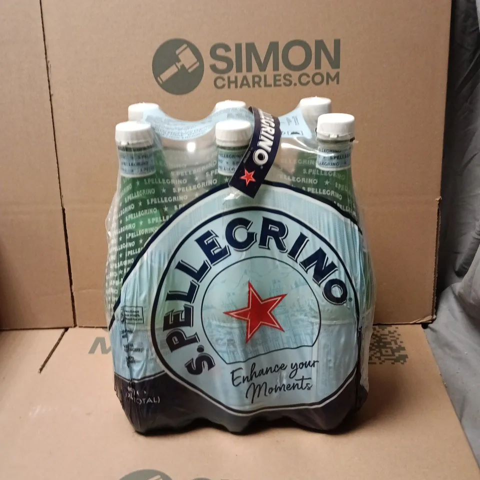 2 X 6 PACK OF S PELLIGRINO SPARKLING 1L