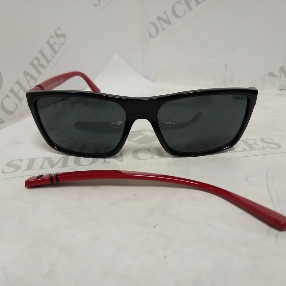 RALPH LAUREN POLO BLACK METAL SUNGLASSES RRP £128