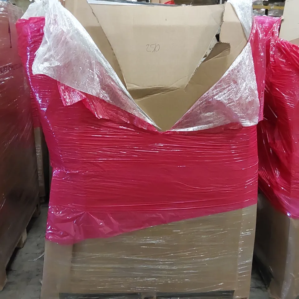 PALLET OF ASSORTED ITEMS INCLUDING: BLADELESS PURIFIER & HEATER FAN, OIL FILLED RADIATOR, BED RAILS, LED AQUARIUM LIGHT