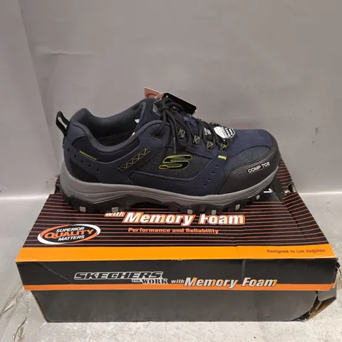 BOXED PAIR OF SKECHERS WORK TRAINERS - 11