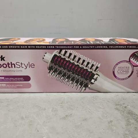 SEALED SHARK SMOOTH STYLE HEATED BRUSH & SMOOTHING COMB 