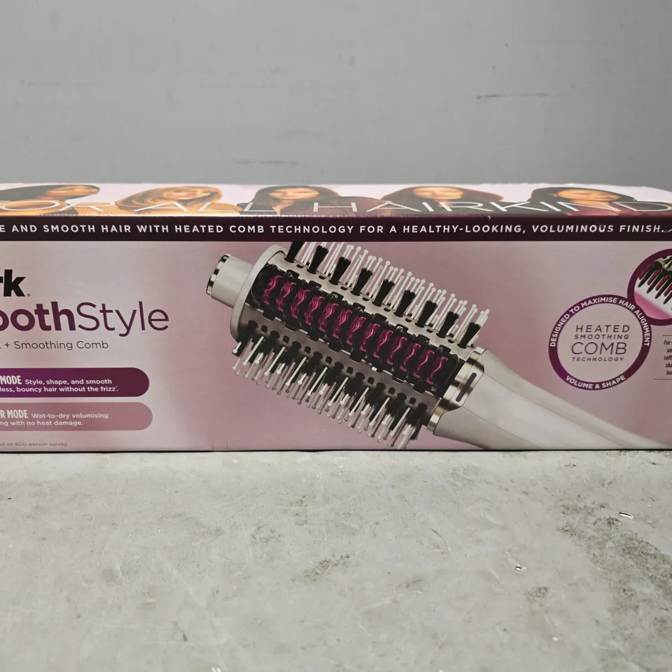 SEALED SHARK SMOOTH STYLE HEATED BRUSH & SMOOTHING COMB 