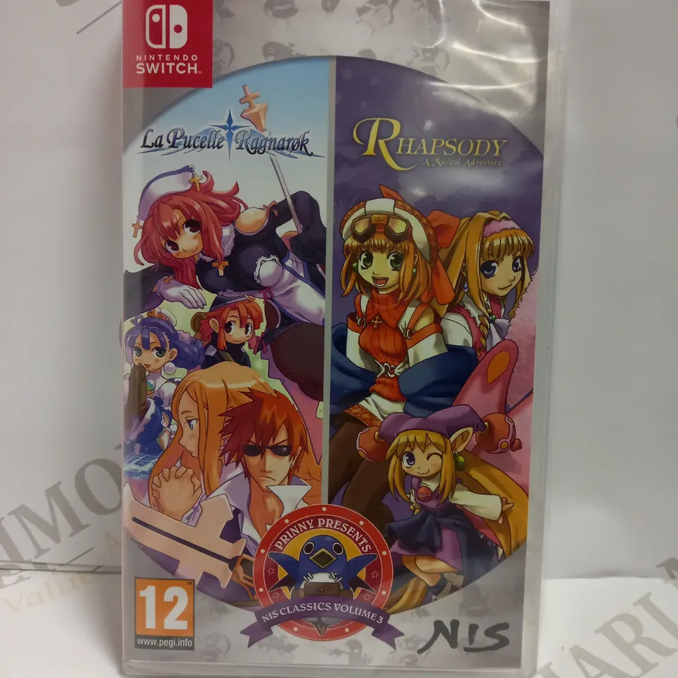 SEALED NINTENDO SWITCH RHAPSODY AND LA PUCELLE RAGNAROK GAMES