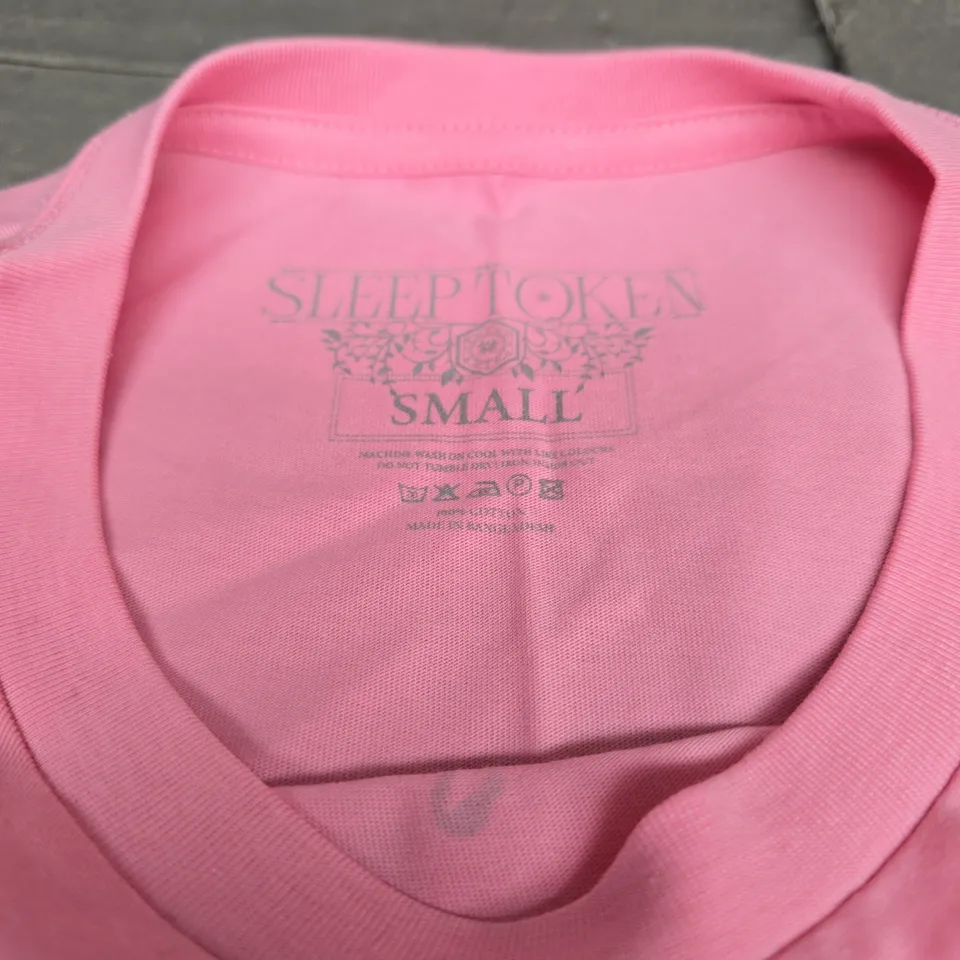 SLEEP TOKEN PINK T-SHIRT – SMALL
