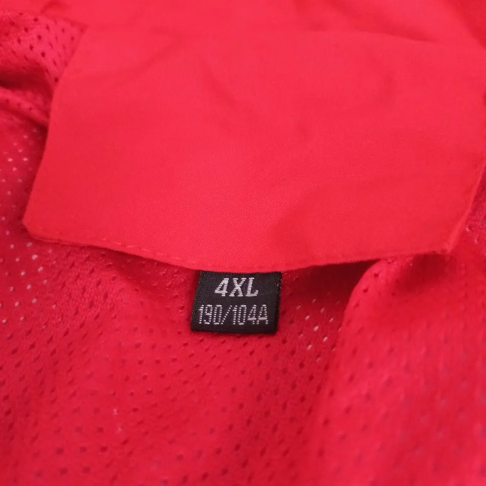 B OUTDOOR CLASSIC SPORT RED WATERPROOF COAT 4XL
