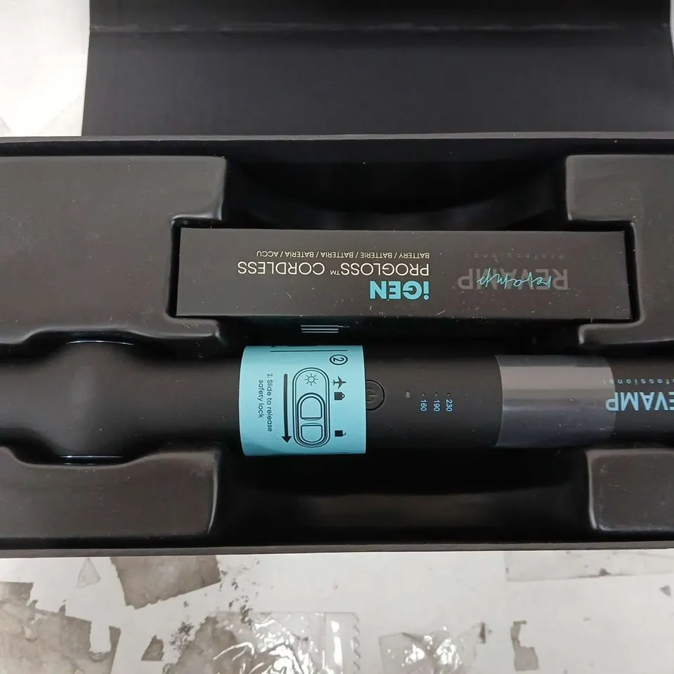 BOXED REVAMP IGEN PROGLOSS CORDLESS CERAMIC STRAIGHTENER 