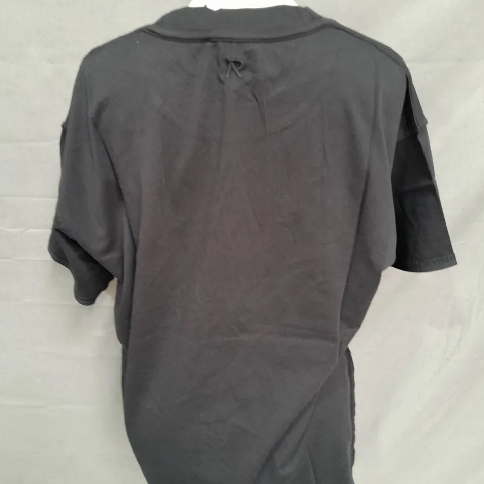 REPRESENT INITIAL T-SHIRT IN BLACK - XS
