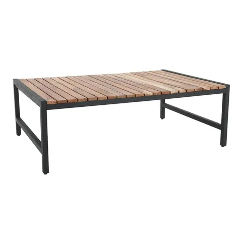 BRAND NEW BOXED BOLERO STEEL AND ACACIA LOW COFFEE TABLE 1200X800MM