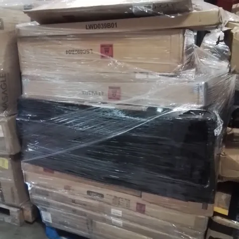 PALLET OF ASSORTED HOUSEHOLD GOODS AND PRODUCTS TO INCLUDE;CLOTHES DRYING RACK,STANDING DESK,COSMETIC MIRROR 