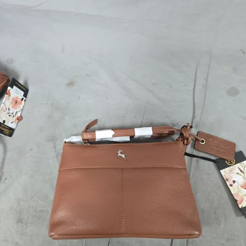 ASHWOOD LUXURY LEATHER CROSSBODY BAG – BROWN