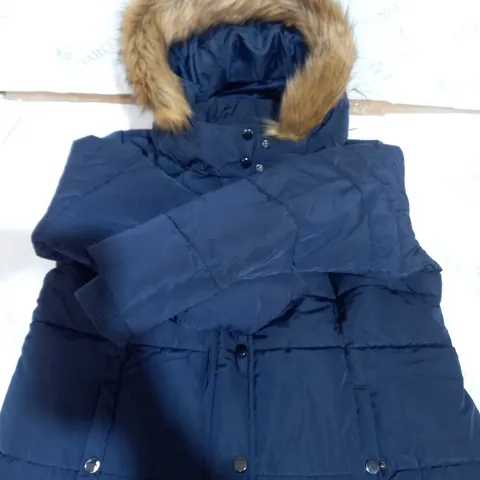 CENTIGRAD PADDED COAT WITH REMOVABLE FUR NAVY SIZE MEDIUM