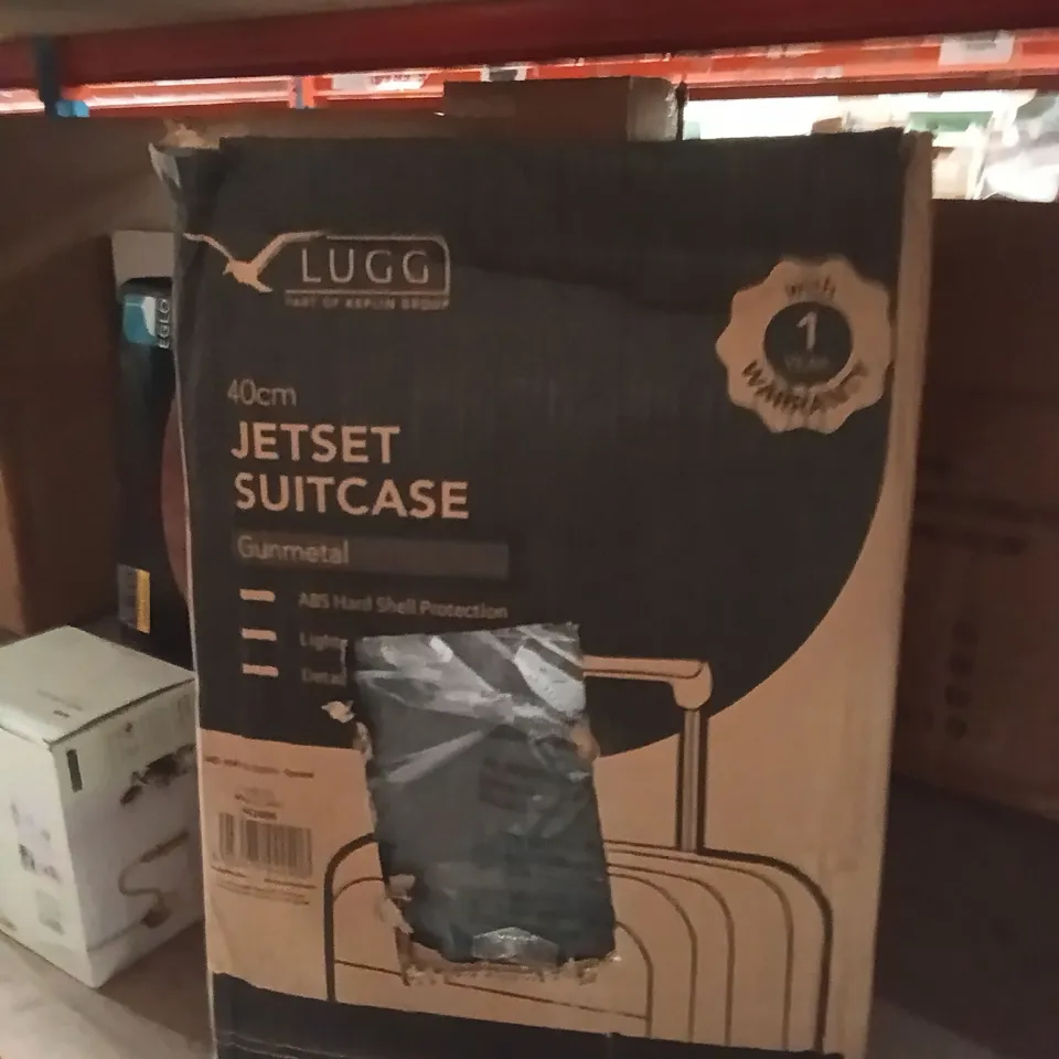 BOXED JETSET SUITCASE GUNMETAL