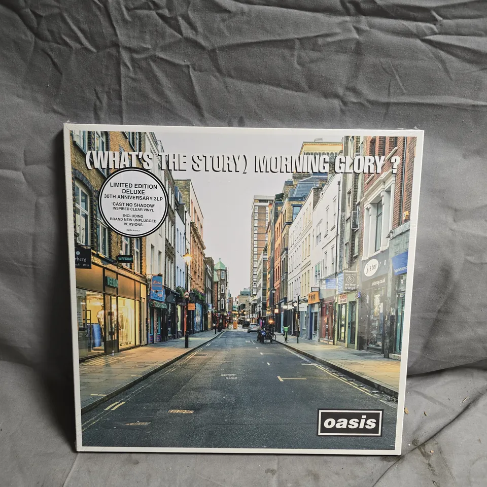 SEALED OASIS - (WHAT'S THE STORY) MORNING GLORY? LIMITED EDITION DELUXE 3LP (30TH ANNIVERSARY)