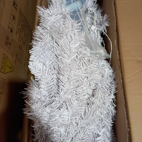 BOXED 6FT WHITE REGAL PRELIT MULTIFUNCTION CHRISTMAS TREE