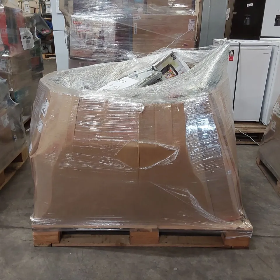 PALLET OF APPROXIMATELY 19 UNPROCESSED RAW RETURN HOUSEHOLD AND ELECTRICAL GOODS TO INCLUDE;