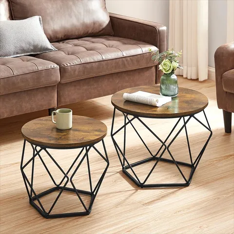 BOXED APISON 2 PIECE COFFEE TABLE SET (1 BOX)