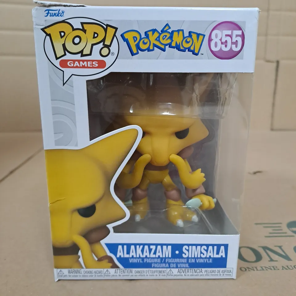 POP GAMES POKEMON ALAKAZAM VINYL FIGURINE - 855