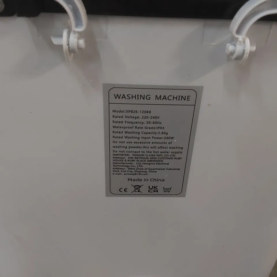 PORTABLE TABLE TOP WASHING MACHINE 