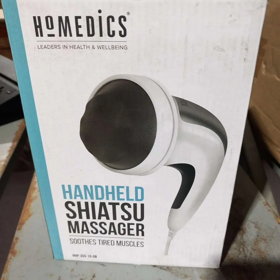 FIVE BOXED HOMEDICS HANDHELD SHIATSU MASSAGERS