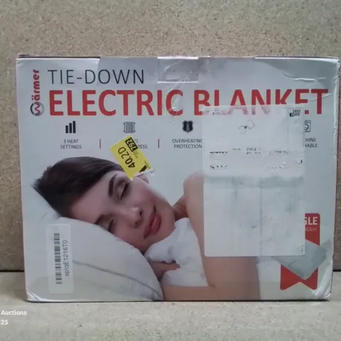 BOXED TIE-DOWN ELECTRIC BLANKET