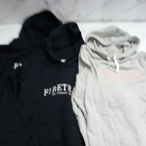LOT OF 3 FIRETRAP HOODIES IN VARIOUS SIZES