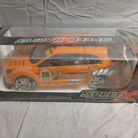 RC RACING CAR – ORANGE, BOXED