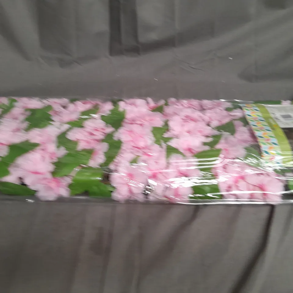 SMART SOLAR 75 LED SOLAR IN-LIT PINK BLOSSOM TRELLIS - COLLECTION ONLY RRP £54.99