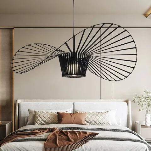 BOXED CARLOSE 1-LIGHT BLACK UNIQUE/STATEMENT PENDANT