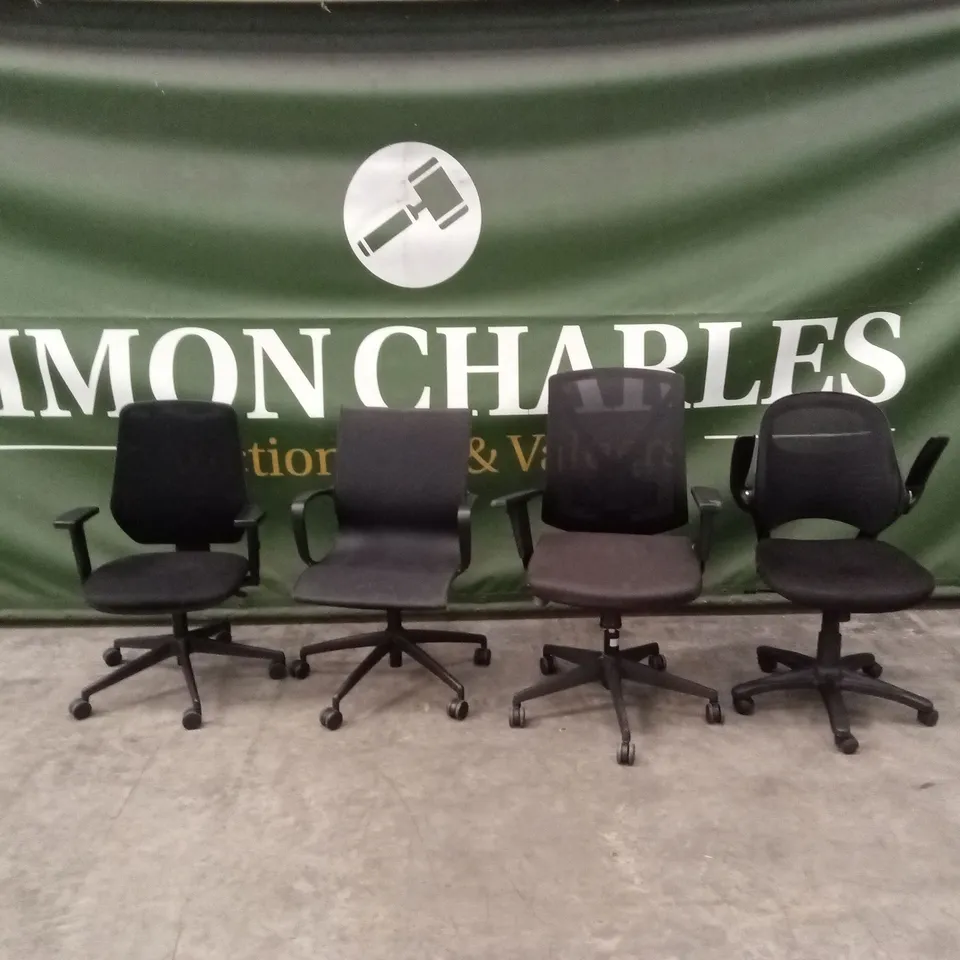 8 x ASSORTED SWIVEL OFFICE CHAIRS