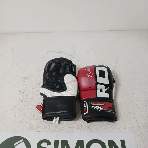 RDX GRAPPLING MMA TRAINING LEATHER GLOVES SIZE M/L