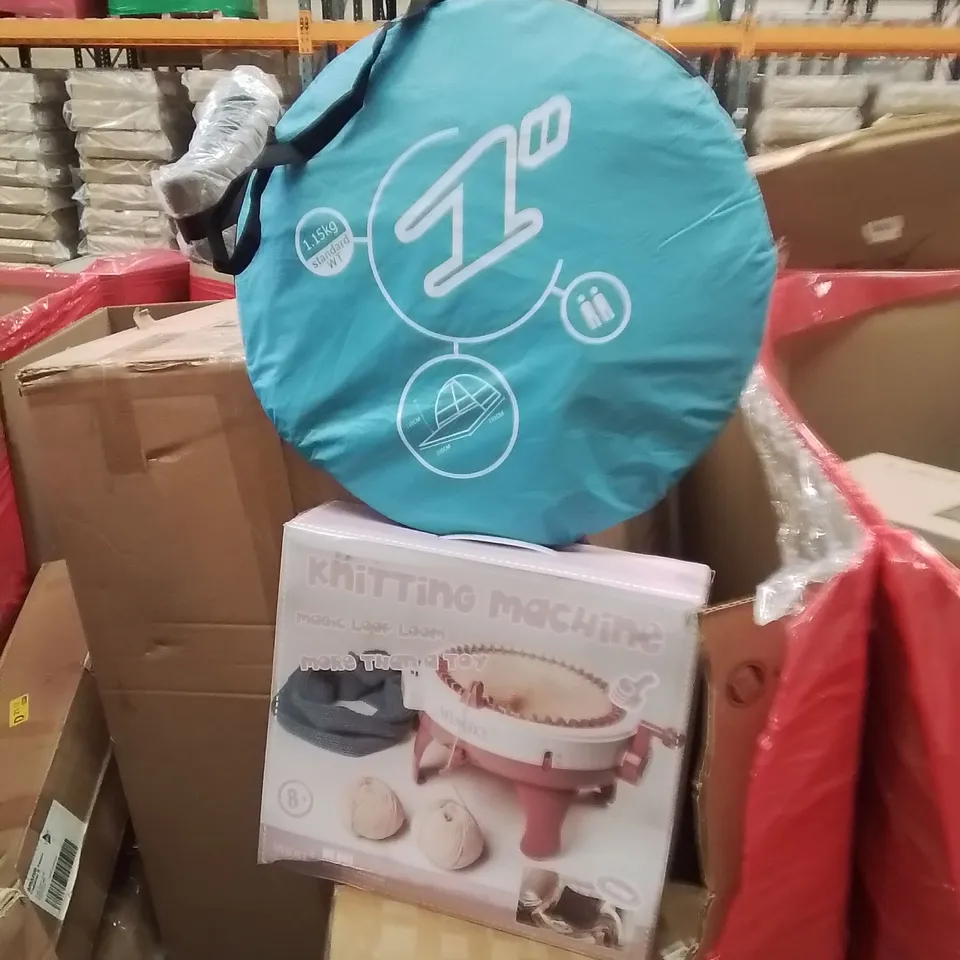 PALLET CONTAINING VARIOUS ASSORTED BOXED HOUSEHOLD ITEMS TO INCLUDE:  AND LOTS MORE UNMARKED BOXED ITEMS 