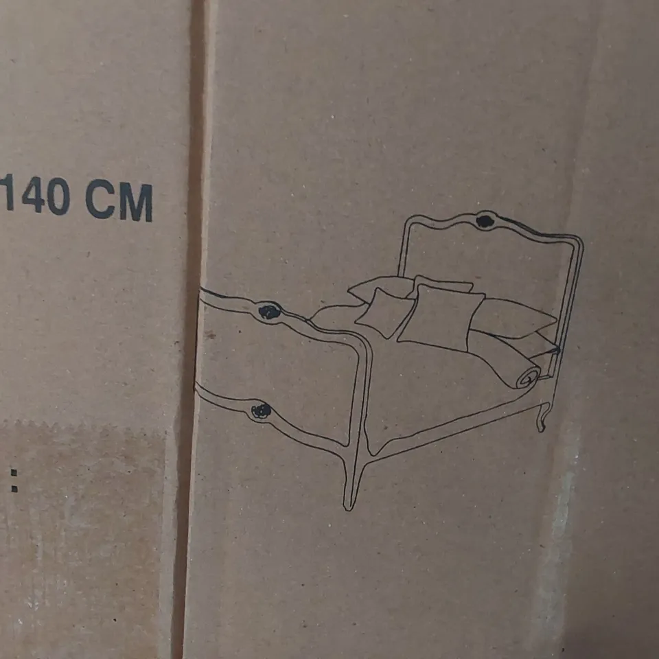 PALLET CONTAINING HOMESDIRECT365 MONTPELLIER BLANC 2 DOOR WARDROBE PARTS AND MONTPELLIER BED PARTS//INCOMPLETE SETS (MISSING PARTS)