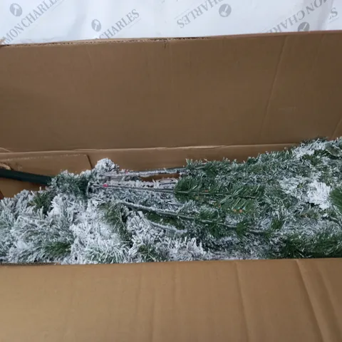 BOXED 7FT FLOCKED EMPEROR TREE - COLLECTION ONLY