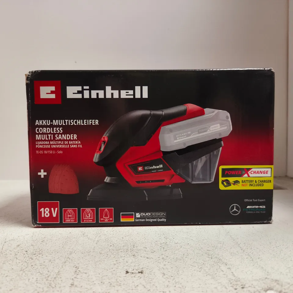 EINHELL CORDLESS MULTI-SANDER (18V) – BOXED