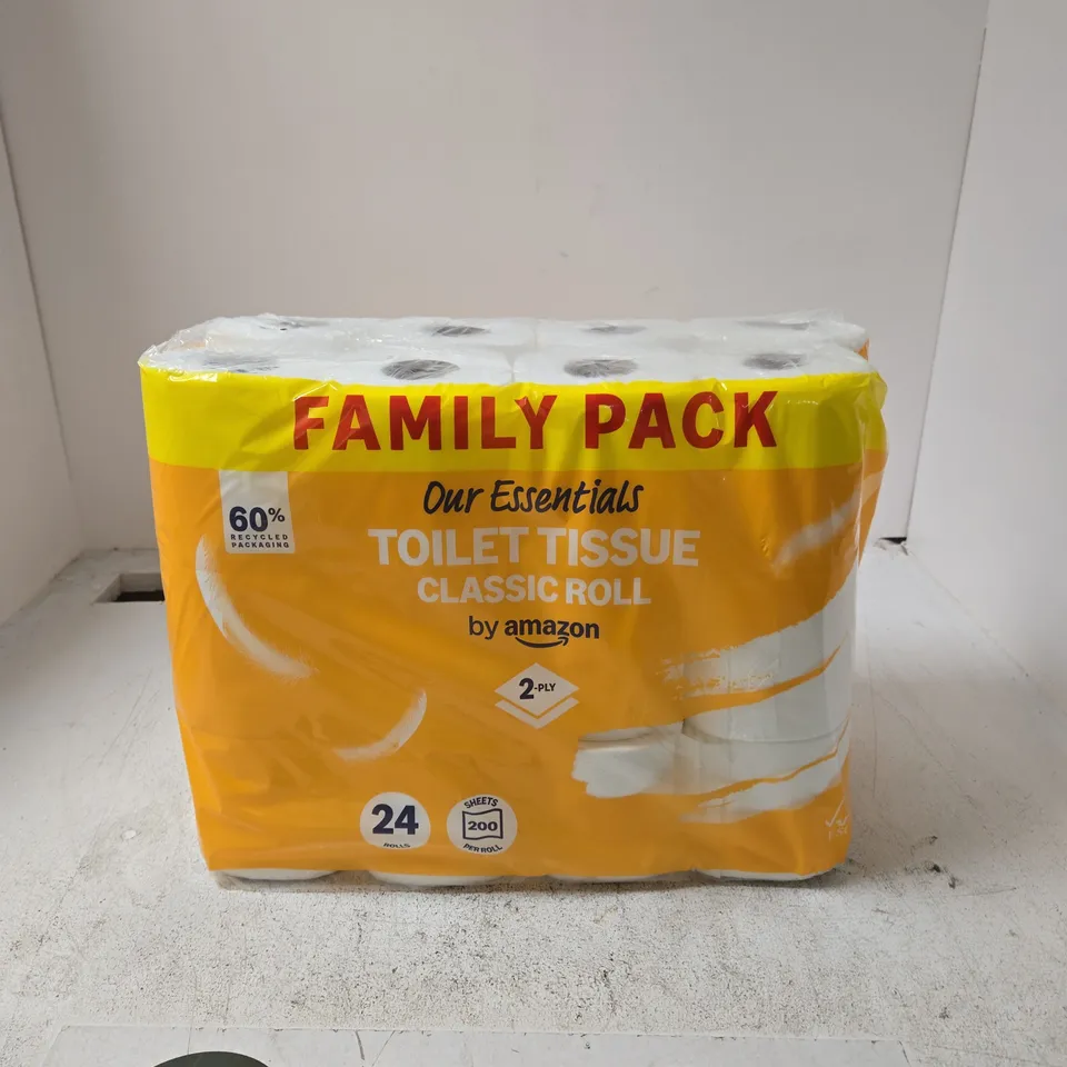 AMAZON ESSENTIALS TOILET TISSUE – 2-PLY, FAMILY PACK, 24 ROLLS