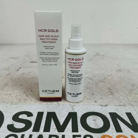 CETUEM LONDON HCR GOLD HAIR AND SCALP TREATMENT BOXED