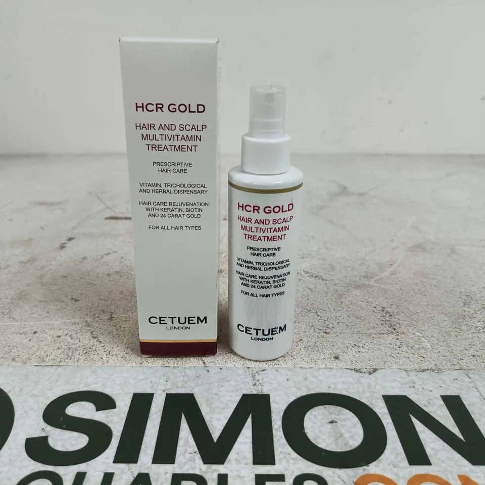 CETUEM LONDON HCR GOLD HAIR AND SCALP TREATMENT BOXED