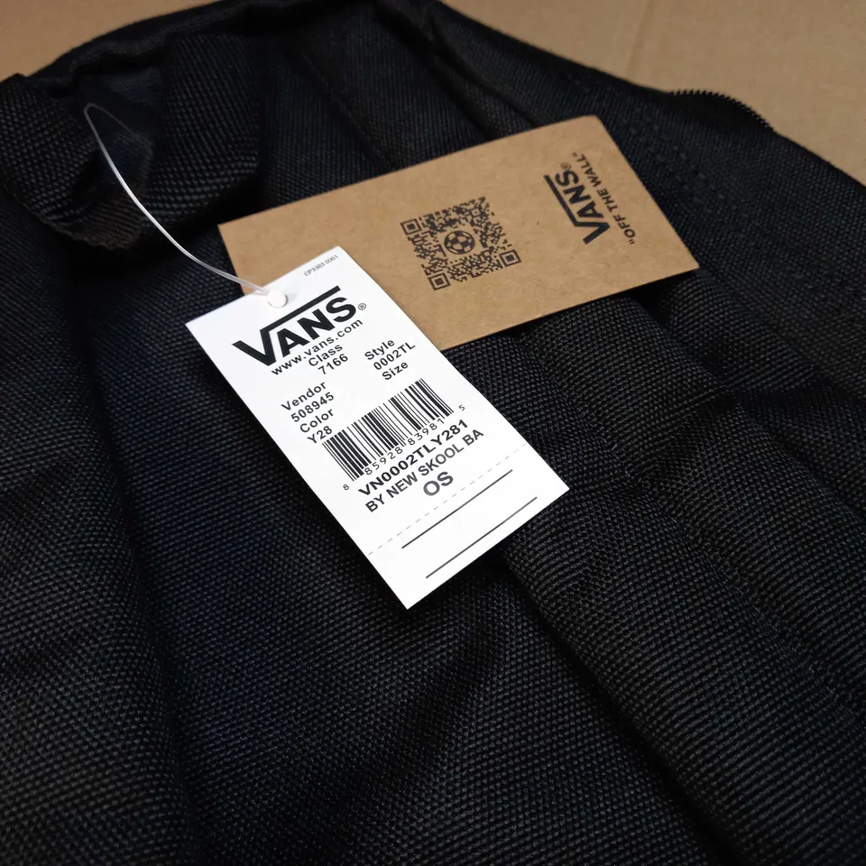 VANS BLACK/LOGO RUCKSACK