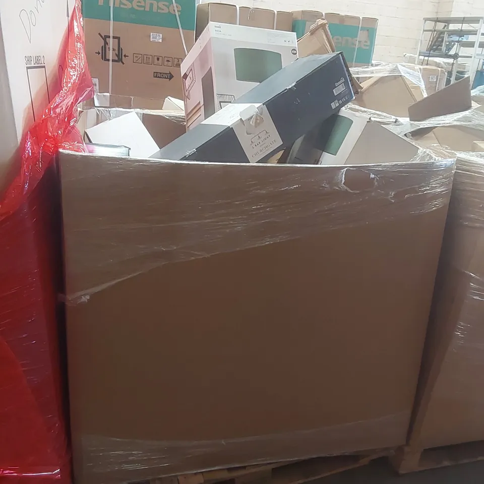 PALLET CONTAINING A VERY LARGE QUANTITY OF ASSORTED DESIGNER LIGHTING PRODUCTS INCLUDING: 3 BAR LIGHT, CEILING LIGHTS, TOUCH TABLE LAMP ECT
