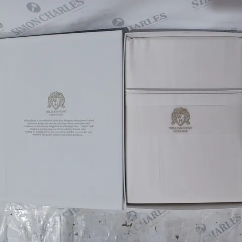 BOXED WILLIAM HUNT SAVILE ROW SUPER KING DUVET COVER