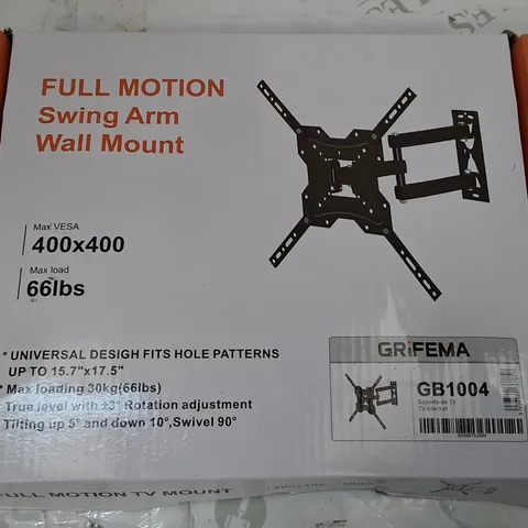 GRIFEMA FULL MOTION SWING ARM WALL MOUNT