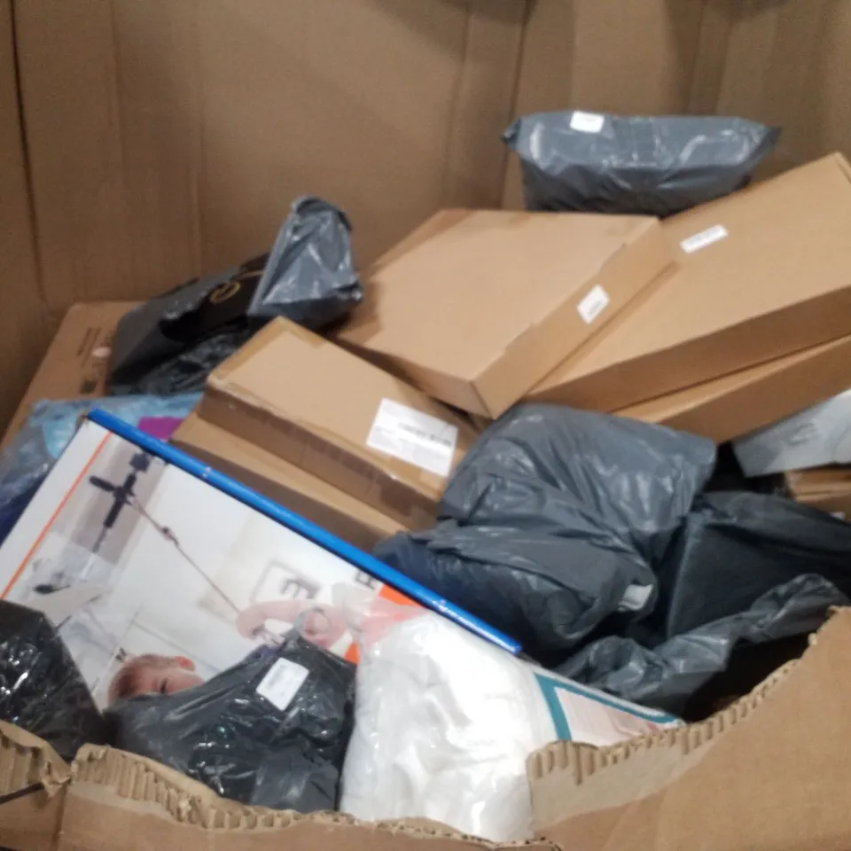 PALLET OF ASSORTED HOUSEHOLD GOODS AND PRODUCTS TO INCLUDE;AIR COOLER,SWING AND PLAY DOORWAY GYM,SKATES,POP UP CANOPIES 