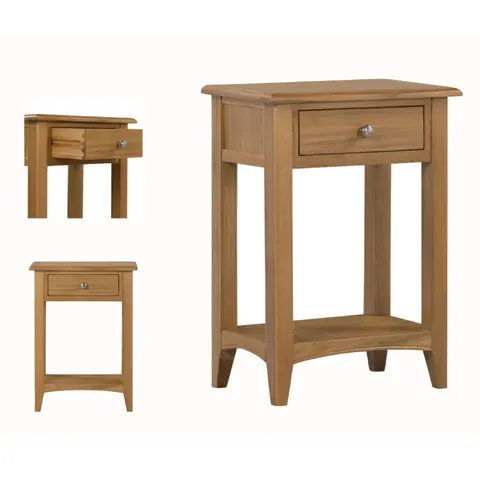 BOXED KILKENNY OAK TELEPHONE TABLE
