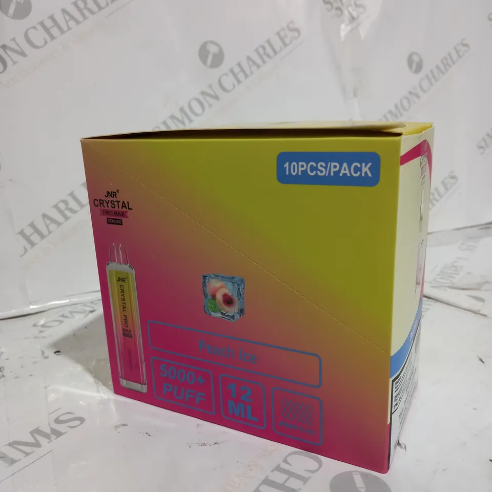 BOX OF 5 PEACH ICE JNR VAPES 20% NICOTINE 