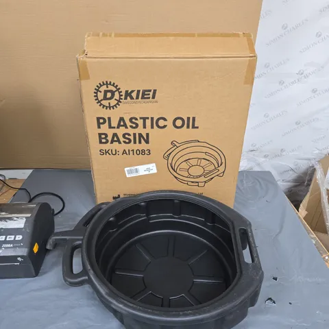 DEKIEI PLASTIC OIL BASIN – ROUND, BLACK .