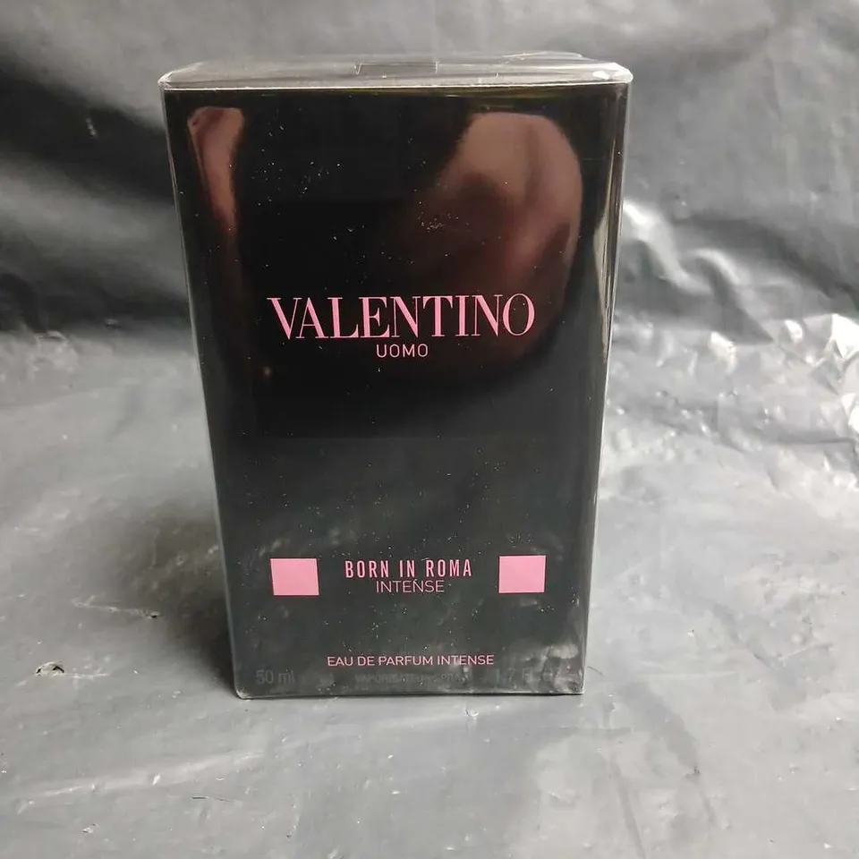 BOXED AND SEALED VALENTINO UOMO BORN IN ROMA INTENSE EAU DE PARFUM INTENSE 50ML