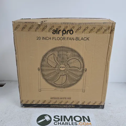 AIR PRO 20-INCH FLOOR FAN – BLACK