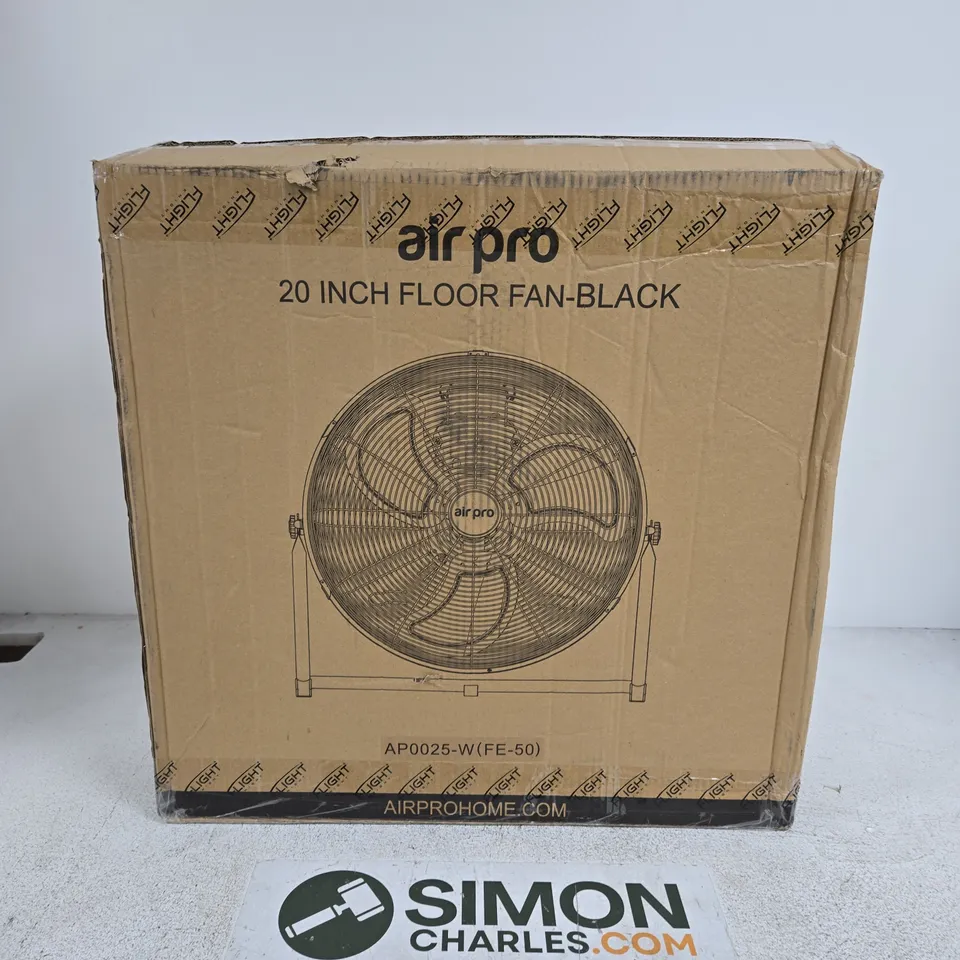 AIR PRO 20-INCH FLOOR FAN – BLACK 