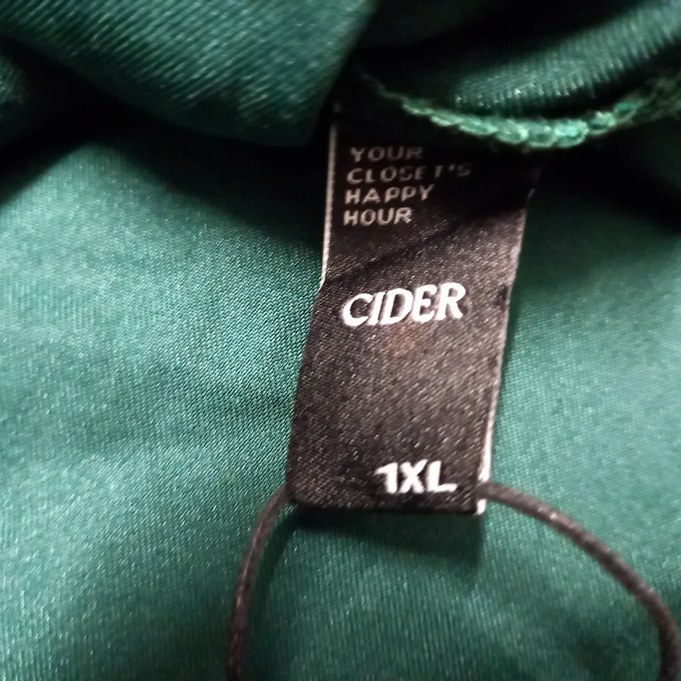 CIDER DESIGNER GREEN DRESS - SIZE 1XL
