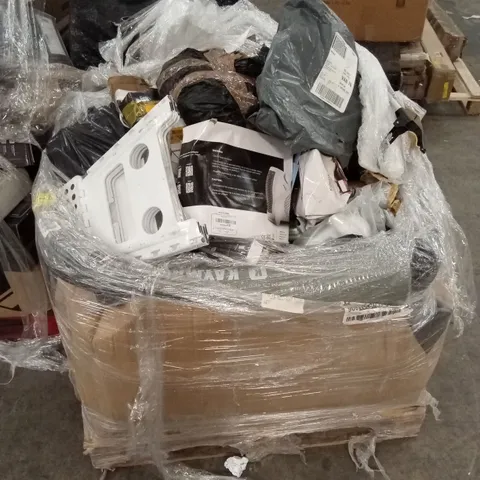 PALLET OF ASSORTED HOUSEHOLD GOODS AND PRODUCTS TO INCLUDE; HEATER, KIDS HELMET AND SAFETY PAD, LITTER PICKERS ETC